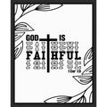 God Is Faithful Christian Art By Alva Jumath Framed Canvas Wall Art Print