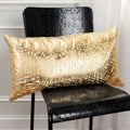 Rizzy Home Gold Abstract 14 X26 Filled Pillow
