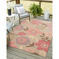 Gold Blue Florida Hand Tufted Wool Rug 10 X 14 10 X 14