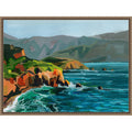 Gold Cliffs By Brook Page Framed Canvas Wall Art Print