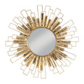 Gold Foil Sunburst Wall Mirror Antique Gold