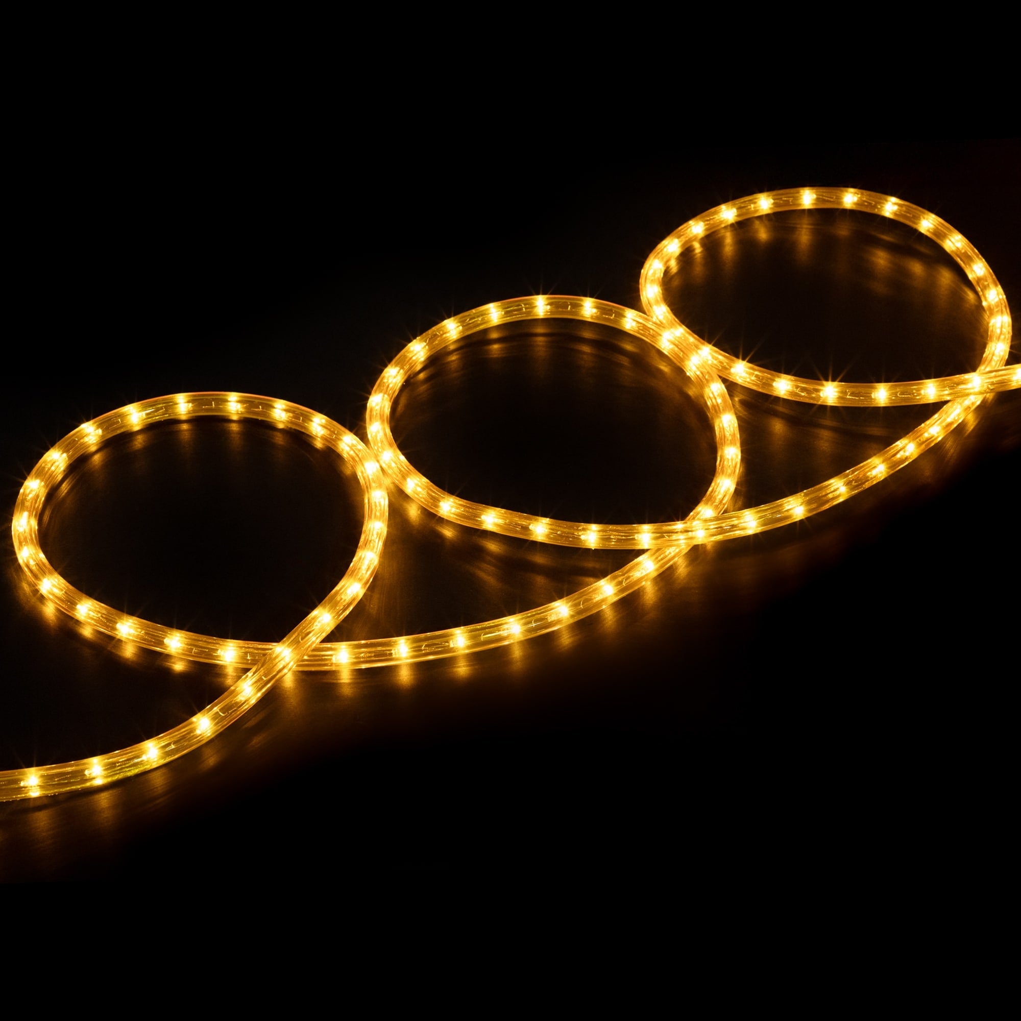18 Gold Incandescent Outdoor Christmas Rope Lights