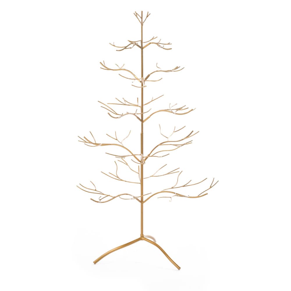 Gold Metal 36 Inch Ornament Tree