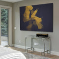 Gold On Blue Gallery Wrapped Canvas