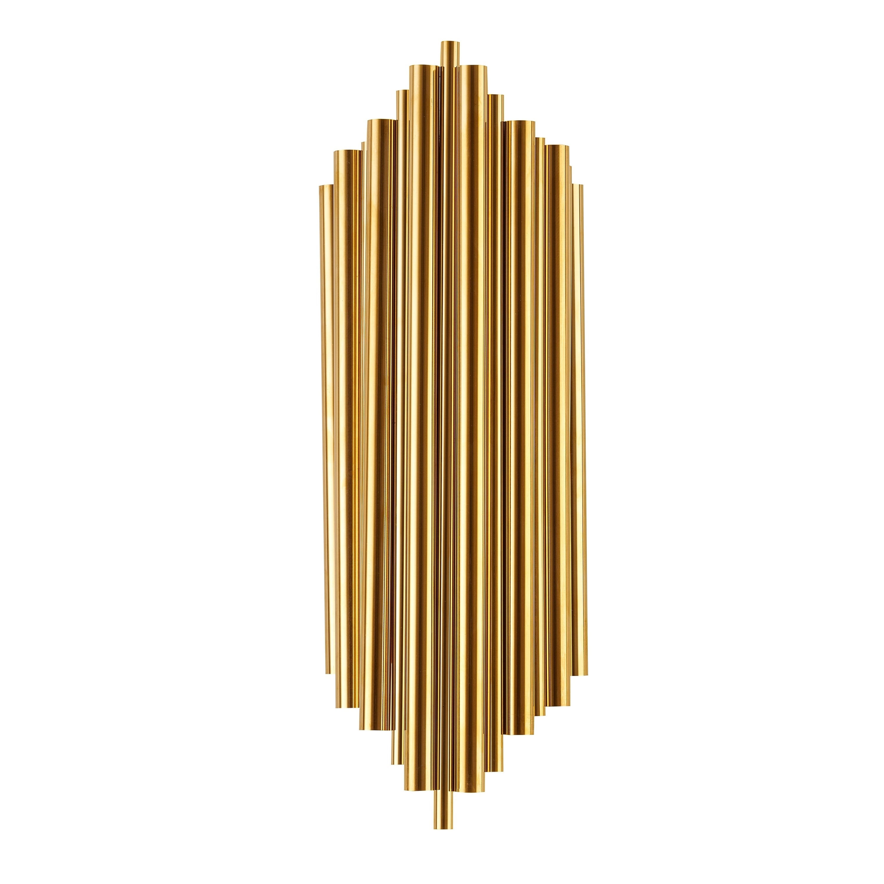 Gold Stainless Steel Wall Sconce