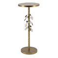 Gold White Tea Table Sofa Table Side Table For Living Room Simple End Table Accent Table Cocktail Table