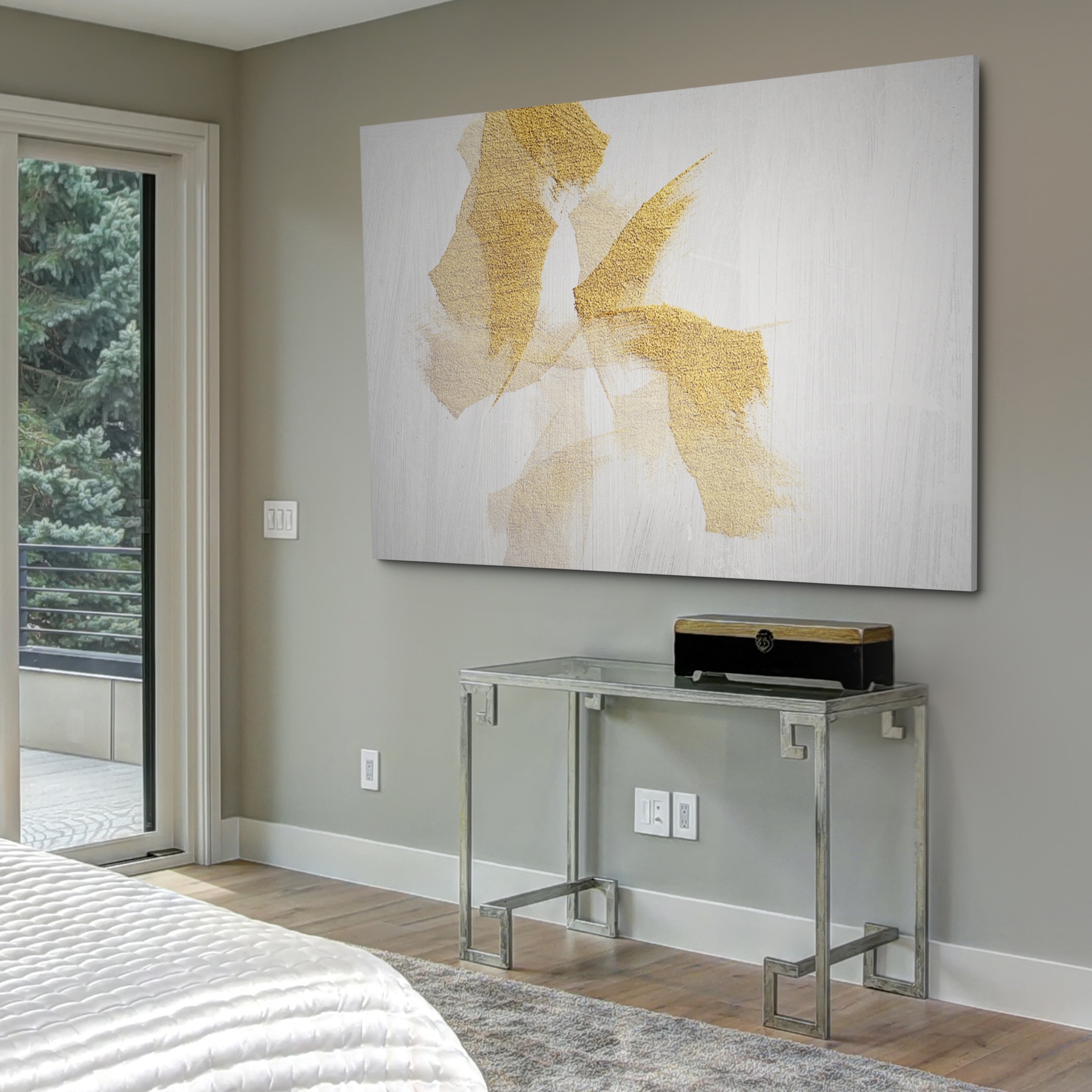 Gold On Stone Gallery Wrapped Canvas