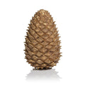Golden Decorative Pine Cone Figurine Large 13 H