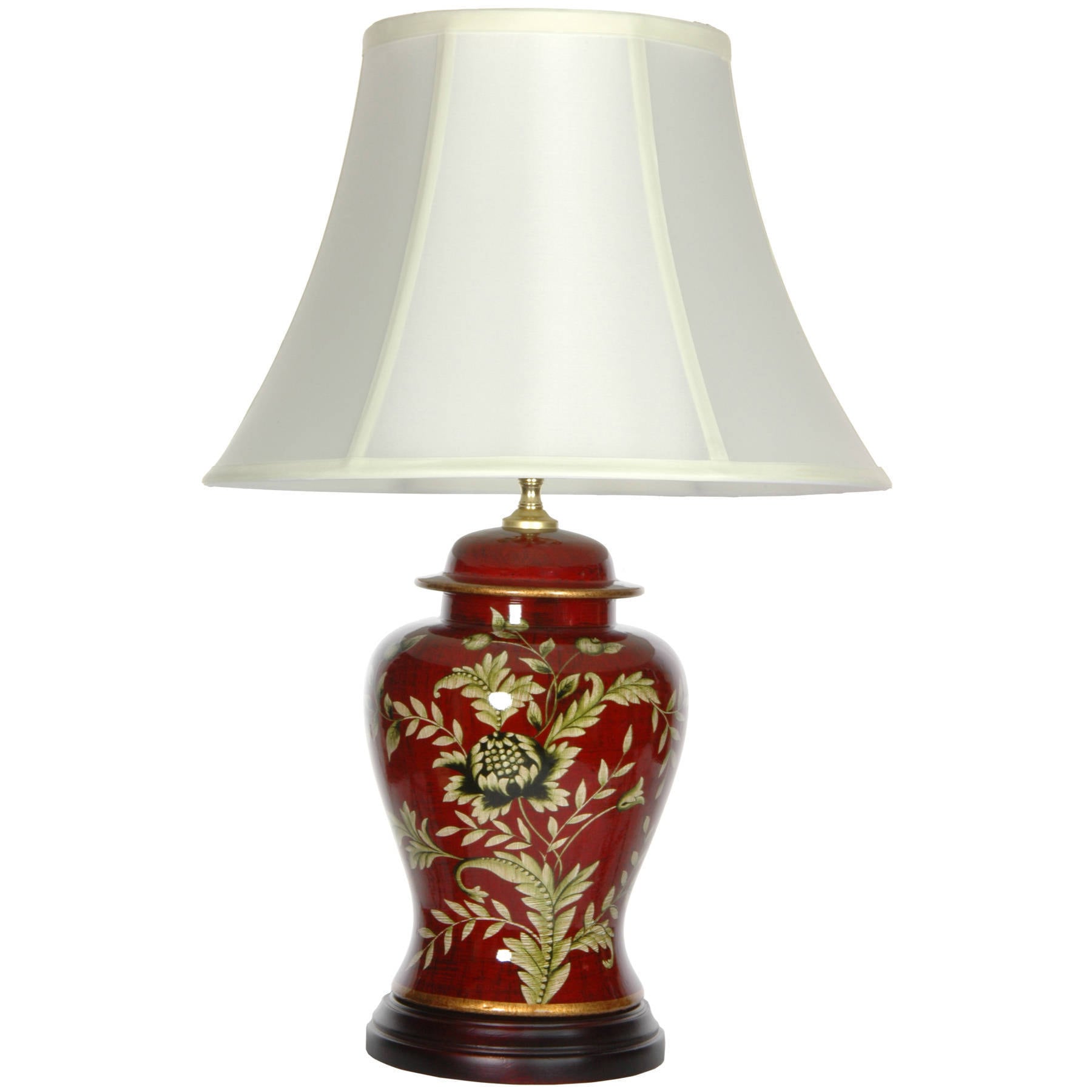 Golden Foliage Porcelain Lamp China