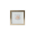 Golden Framed Selenite Stone Wall D Cor