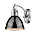 Golden Lighting Duncan Black 1 Light Bath Vanity Fixture