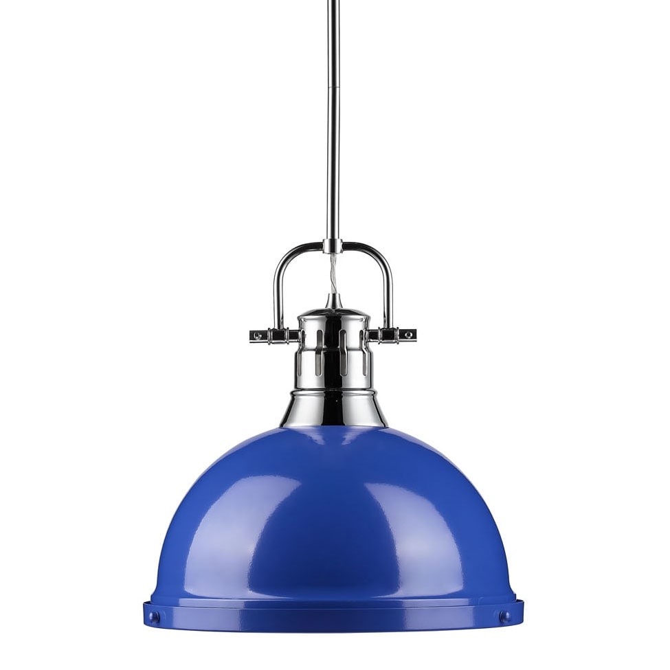 Golden Lighting Duncan Single Light 14 Wide Pendant