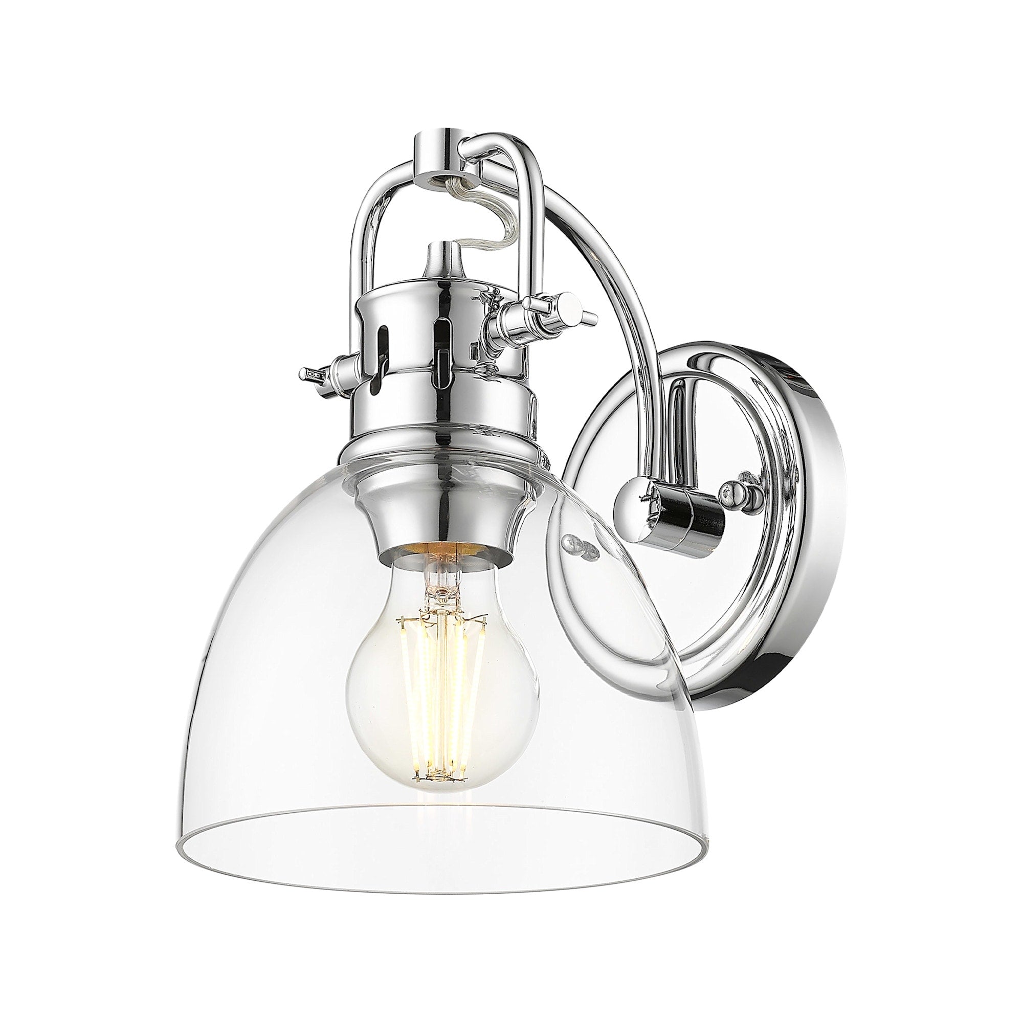 Golden Lighting Duncan Single Light 9 Tall Bathroom Sconce