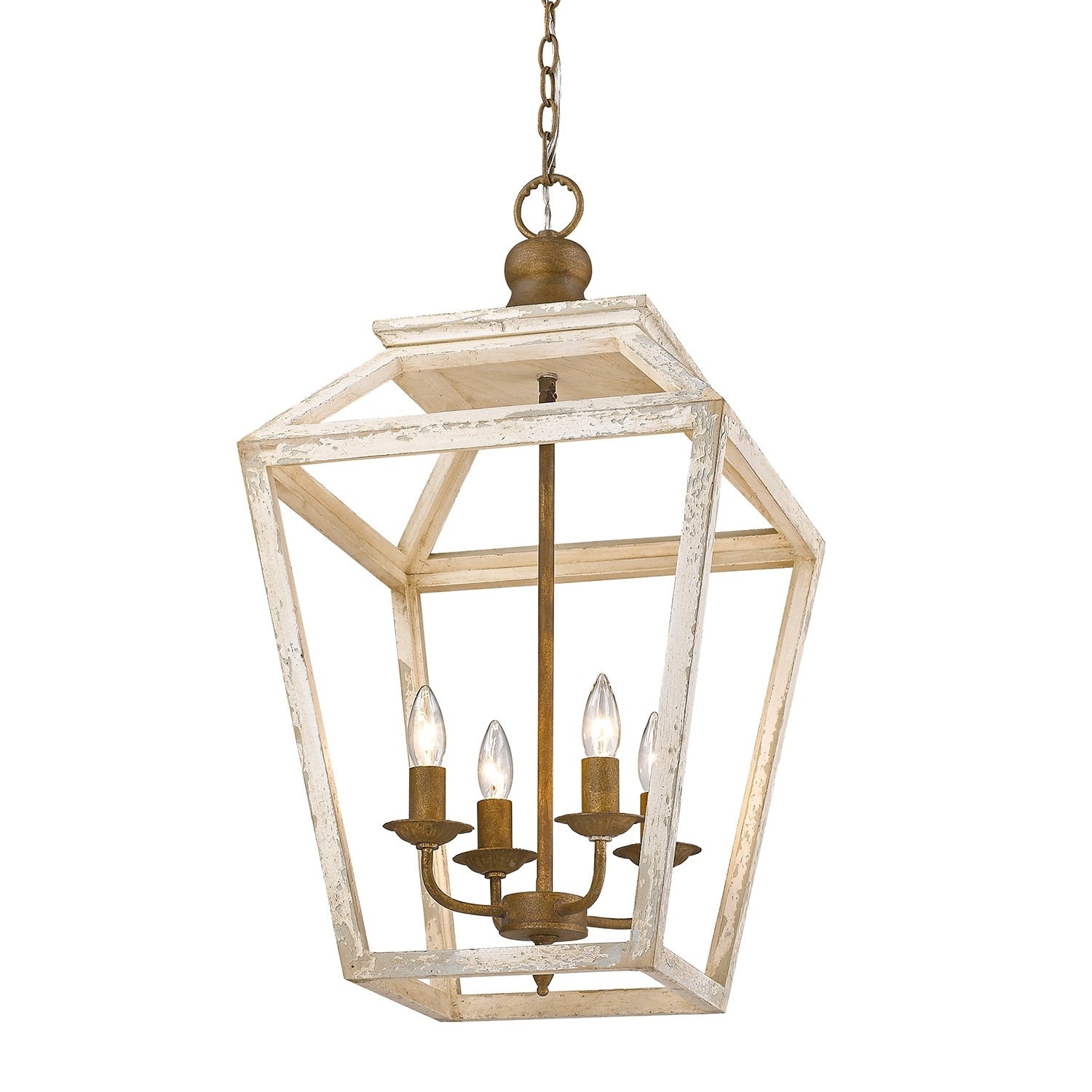 Golden Lighting Haiden Burnished Chesnut 4 Light Pendant
