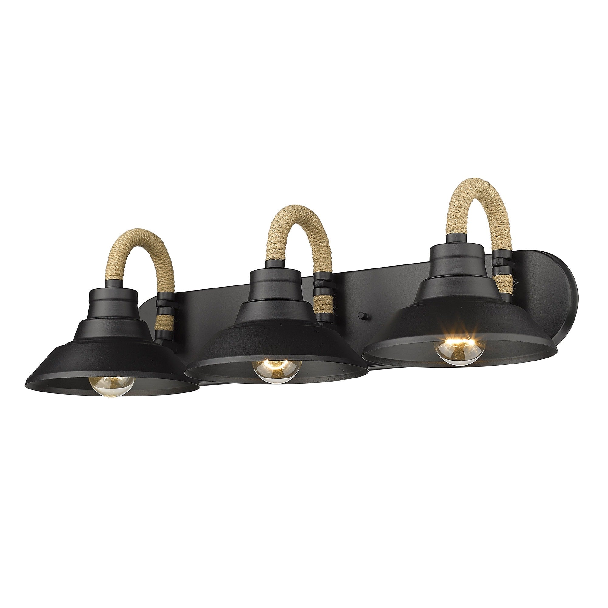 Journey 3 Light Bath Vanity Natural Black