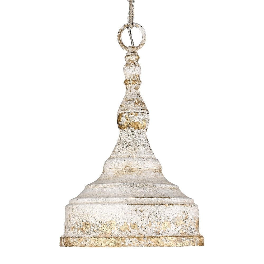 The Gray Barn Robin Hill 1 Light Antique Ivory Steel Pendant
