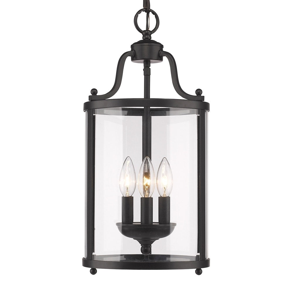 Golden Lightings Payton 1157 3P Black 3 Light Pendant