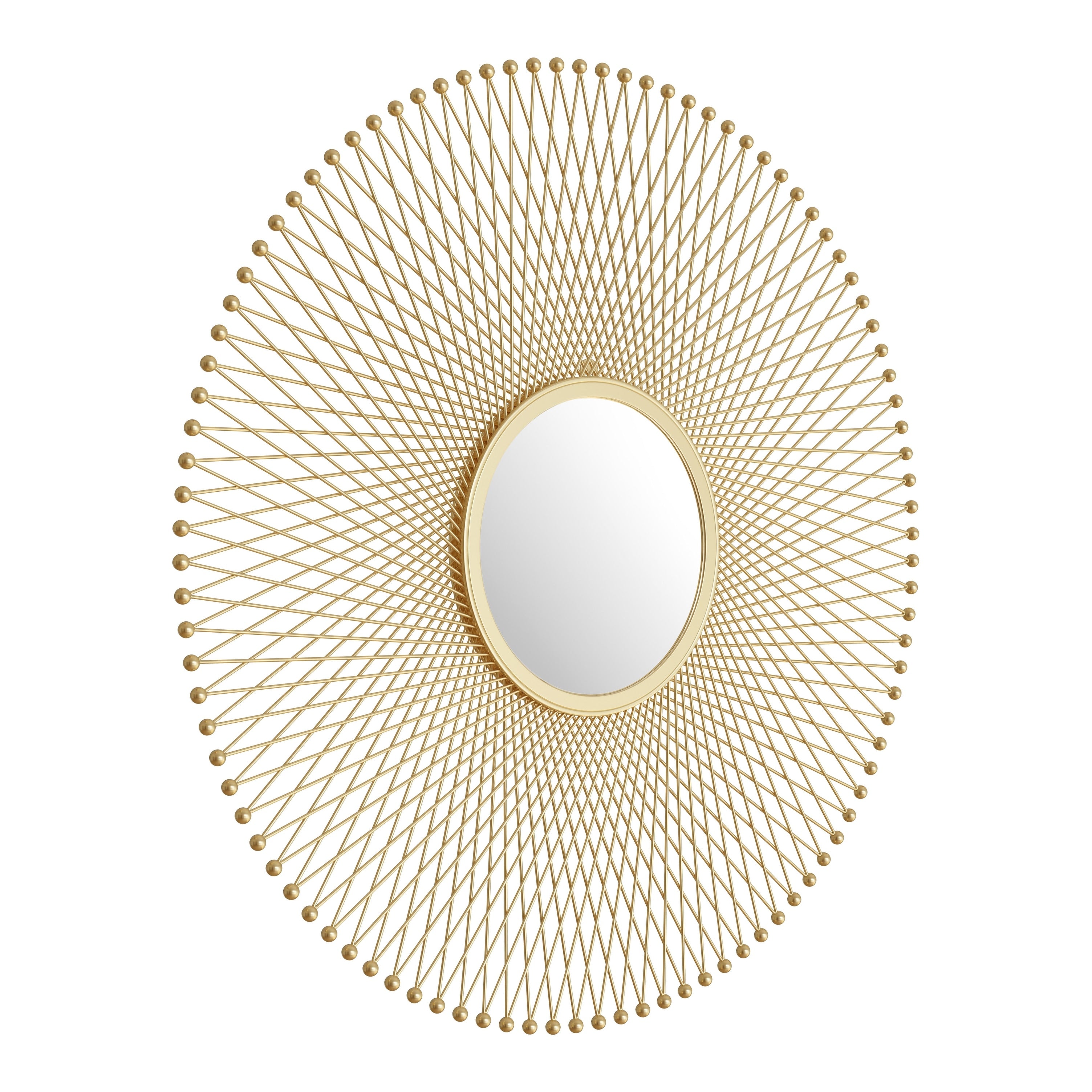 Glow Round Mirror Gold N A