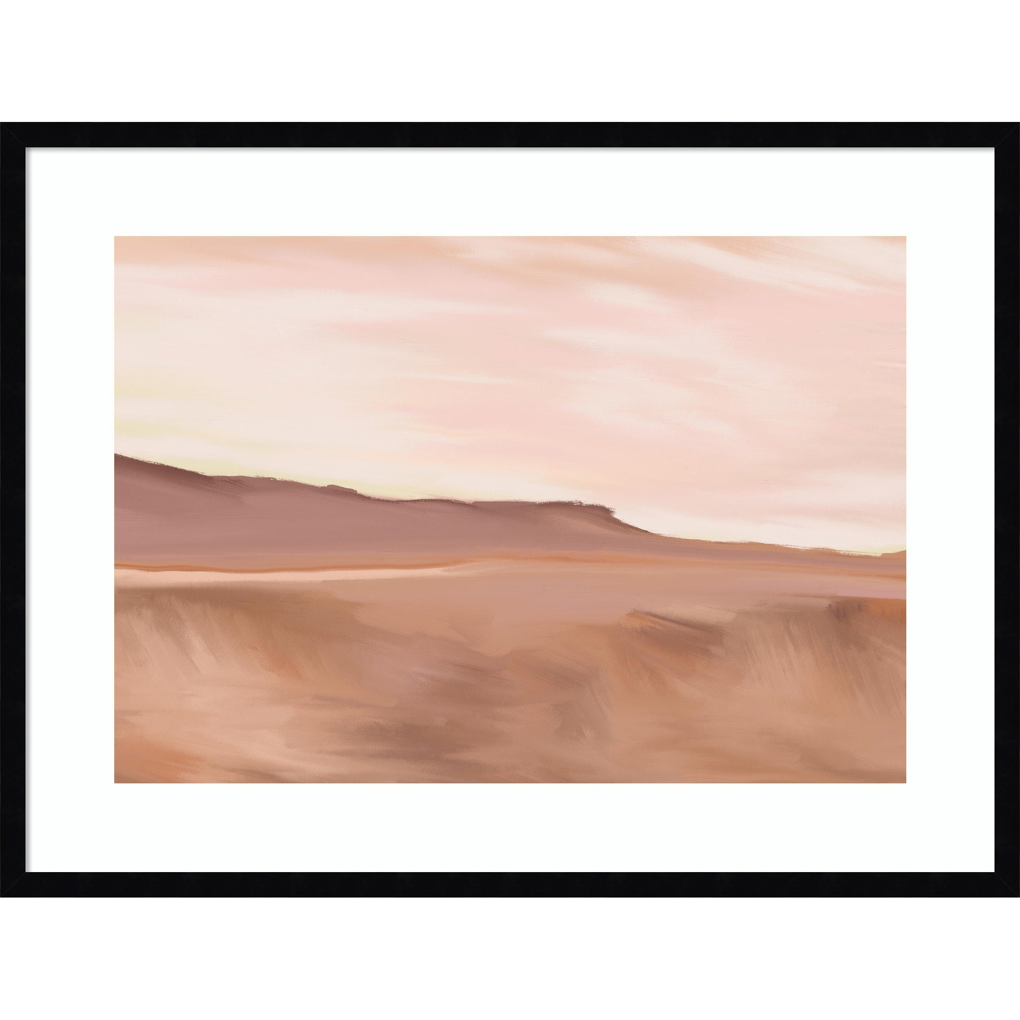 Golden By Jenna Alheit Wood Framed Wall Art Print Svelte Noir Black