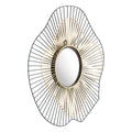 Comet Round Mirror Black Gold N A