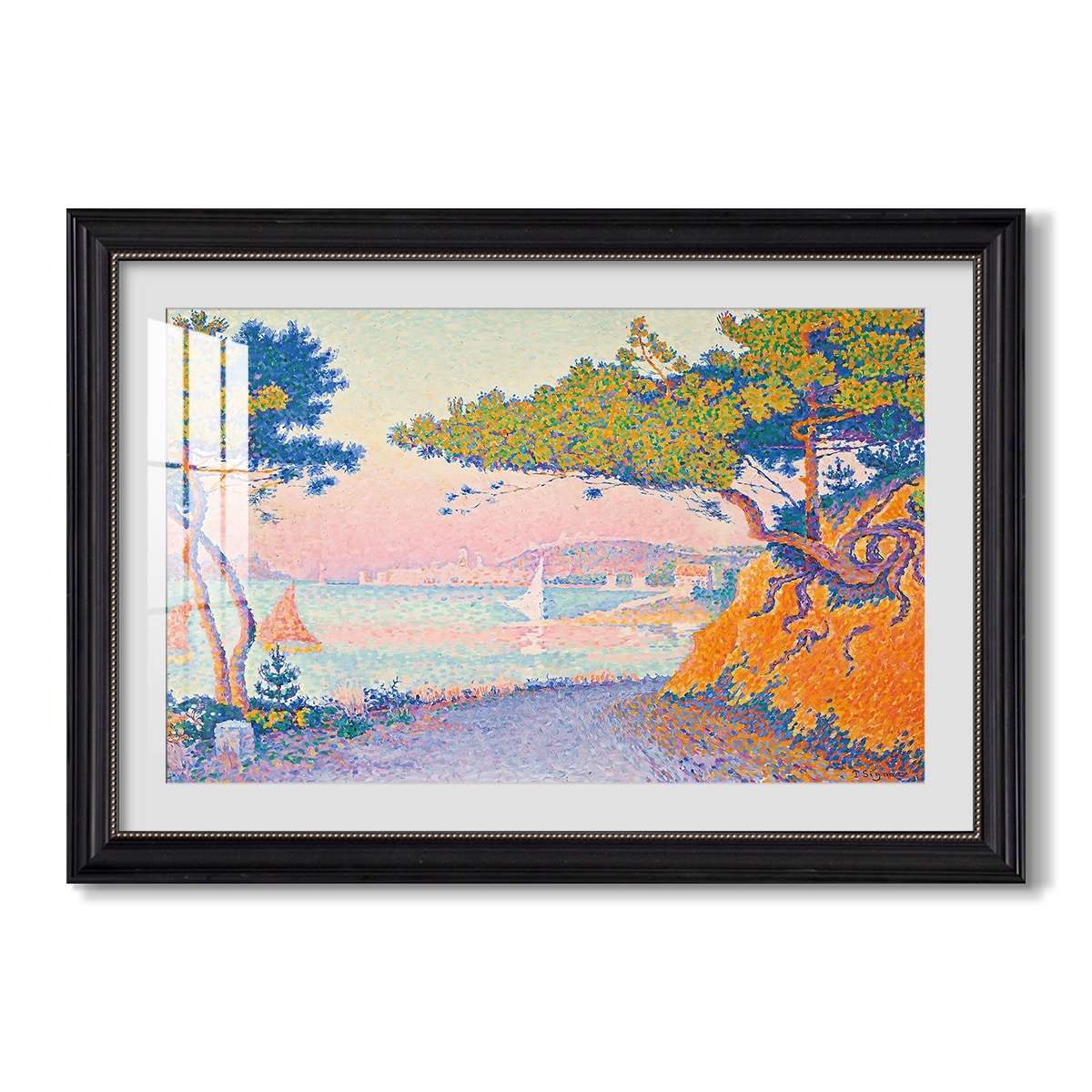 Golfe Juan 1896 Paul Signac Custom Framed Print