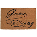 Gone Fishing Outdoor Doormat