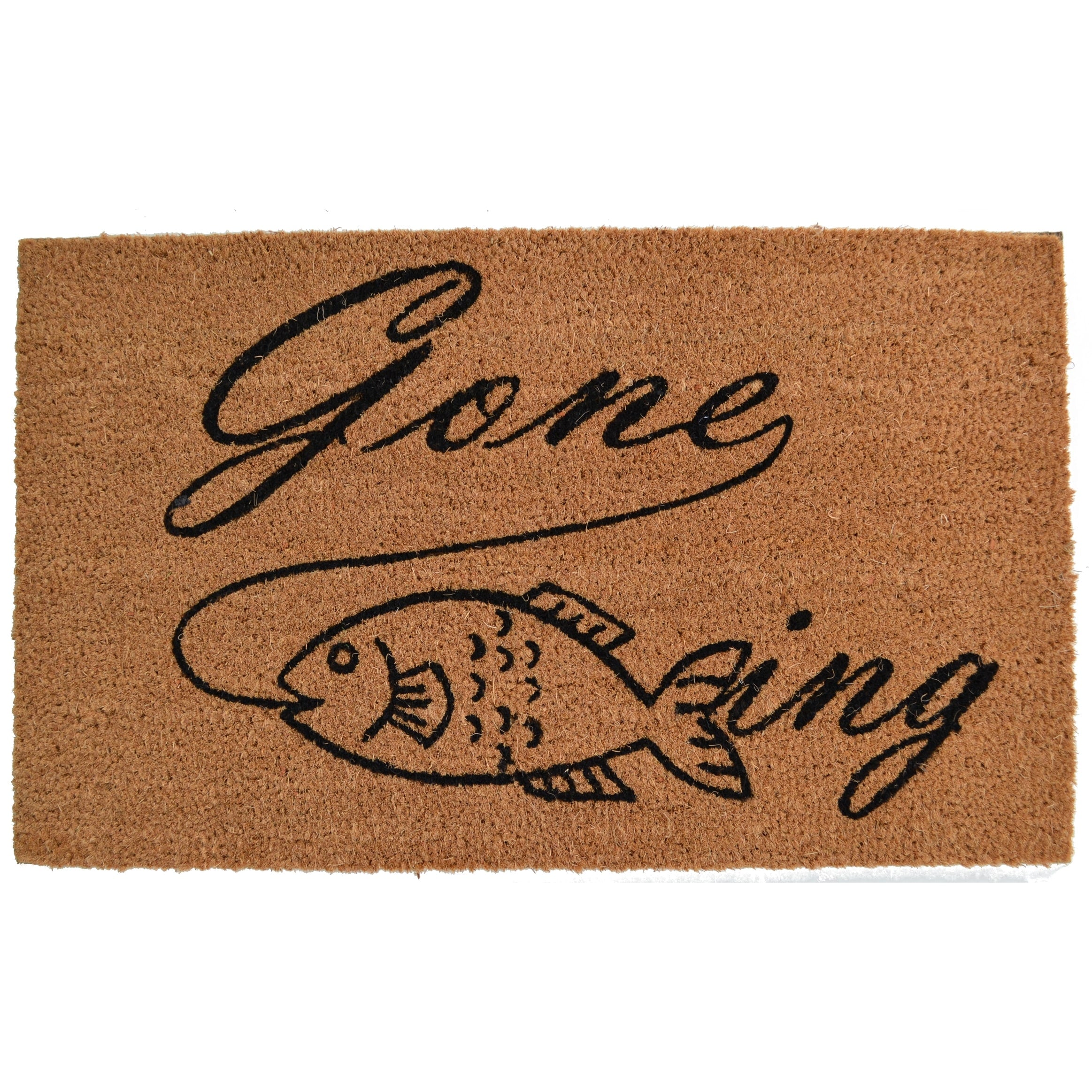 Gone Fishing Outdoor Doormat