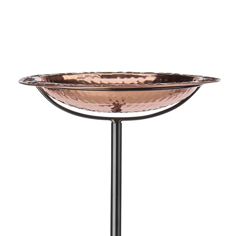 Good Directions Pure Copper Bird Bath On Garden Pole By Good Directions