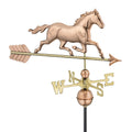 Good Directions Trotting Horse Polished Copper Weathervane