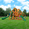 Gorilla Playsets Empire Wooden Swing Set With Monkey Bars