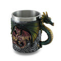 Gothic Dragon Tankard Celtic Knot Work Mug W Stainless Steel Insert