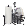 Gourmet Basics Avilla Picnic Caddy Antique Black Finish