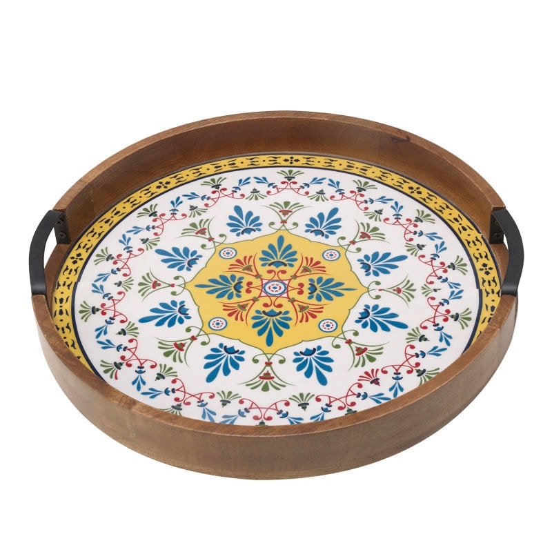 Gourmet Basics By Mikasa Round Tile 16 Lazy Susan