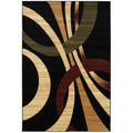 Grace Black Beige Area Rug 5 X 73 5 X 73 Surplus