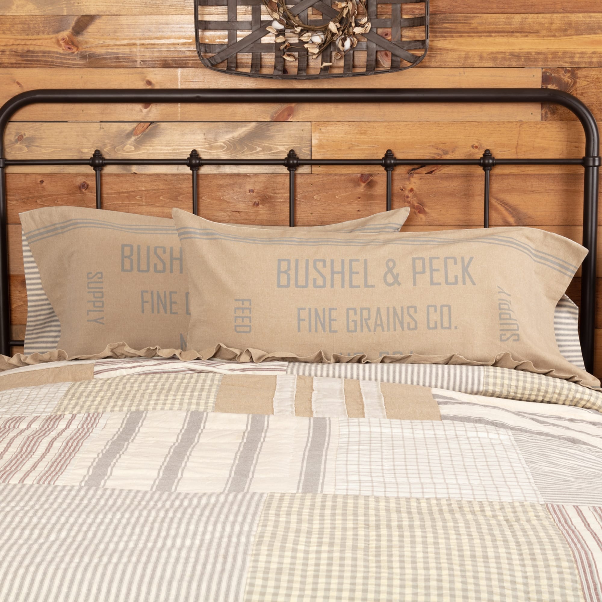 Grace Feed Sack Pillow Case Set