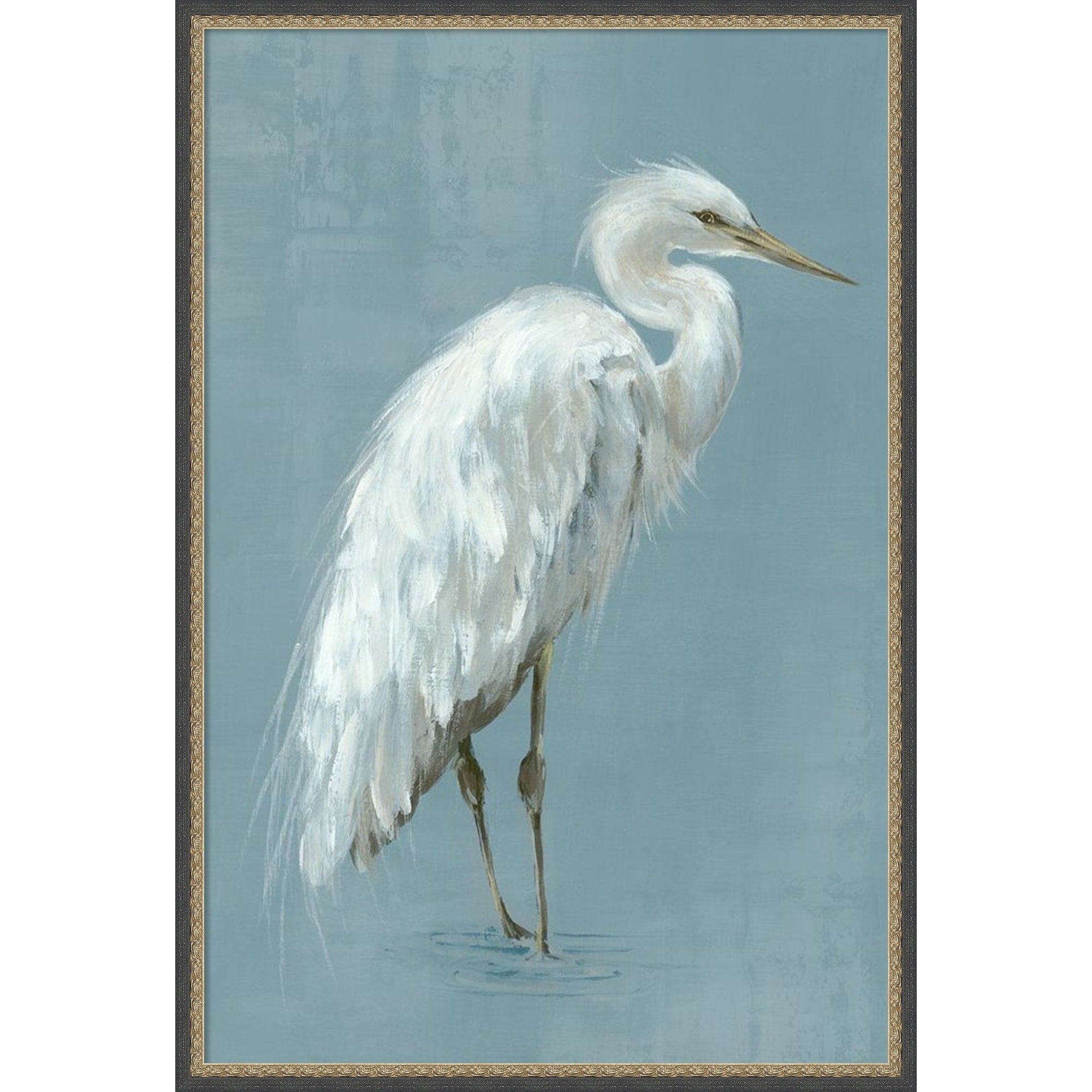 Graceful Herons Ii By Eli Jones Framed Mounted Canvas Wall Art Print