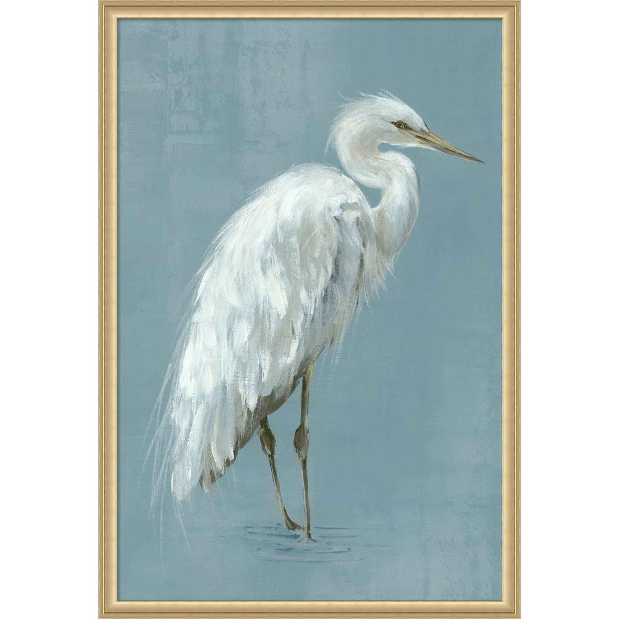 Graceful Herons Ii By Eli Jones Framed Mounted Canvas Wall Art Print