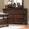 Gracewood Hollow Sulkuqi Brownstone Traditional 8 Drawer Dresser