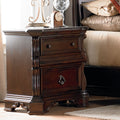 Gracewood Hollow Sulkuqi Brownstone Traditional 2 Drawer Nightstand
