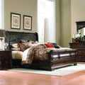 Gracewood Hollow Sulkuqi Brownstone Scrolled Sleighbed