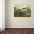 Copper Grove Claude Monet The Artists Garden In Argenteuil Canvas Art