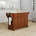 Copper Grove Kanha Natural Wood Top Kitchen Island In Classic Cherry Finish