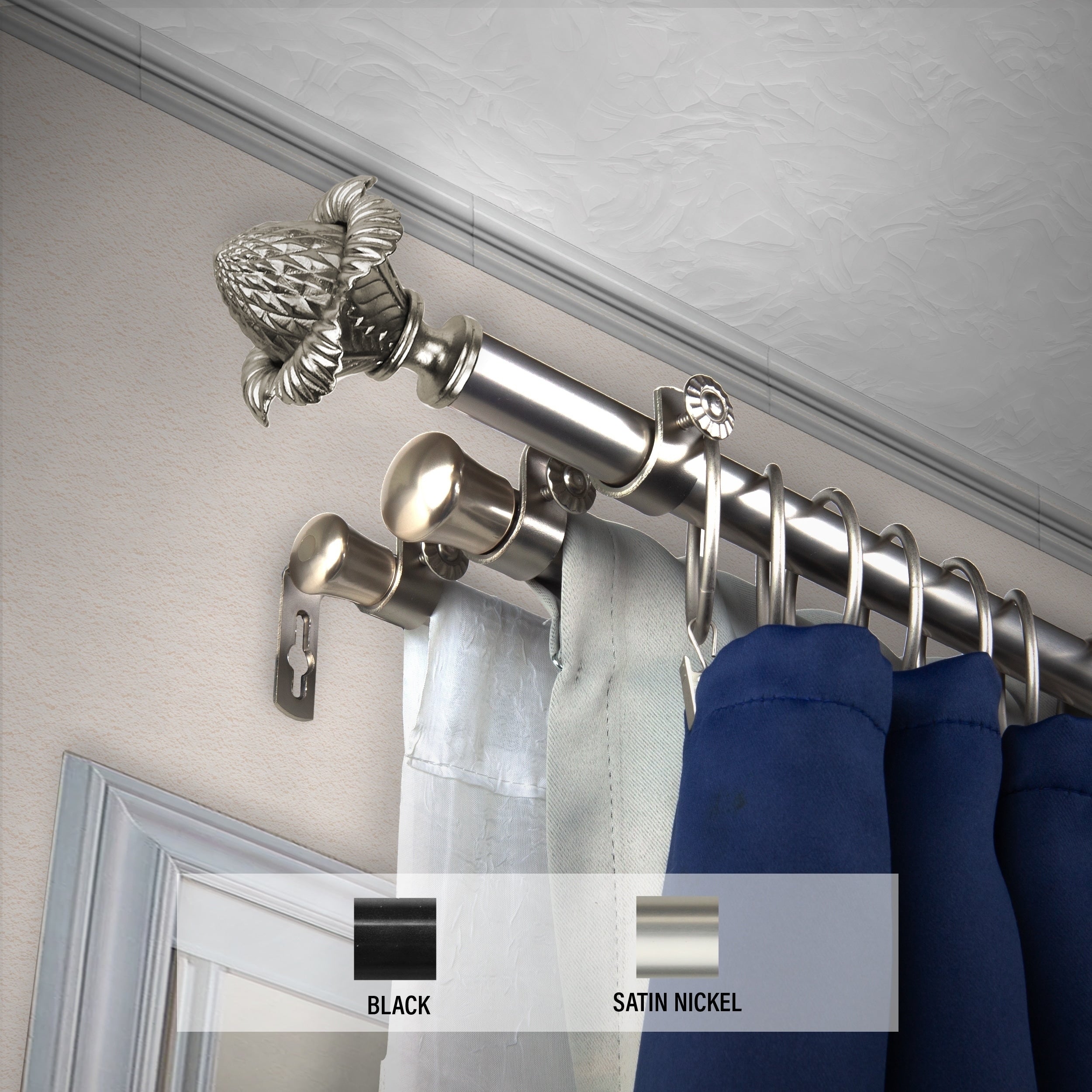 Gracewood Hollow Min 13 16Th Inch Triple Curtain Rod