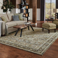Gracewood Hollow Mohawk Faded Classic Border Green Brown Runner Rug 26 X 12 Runner