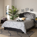Gracewood Hollow Tansi Modern Upholstered Button Tufted Bed
