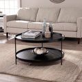 Gracewood Hollow Vaquero Round Farmhouse Style Cocktail Table