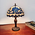 Gracie 12 Inch Flower Stained Glass Tiffany Style Table Lamp