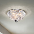 Graciela 3 Light Chrome Crystal Flush Mount Chandelier