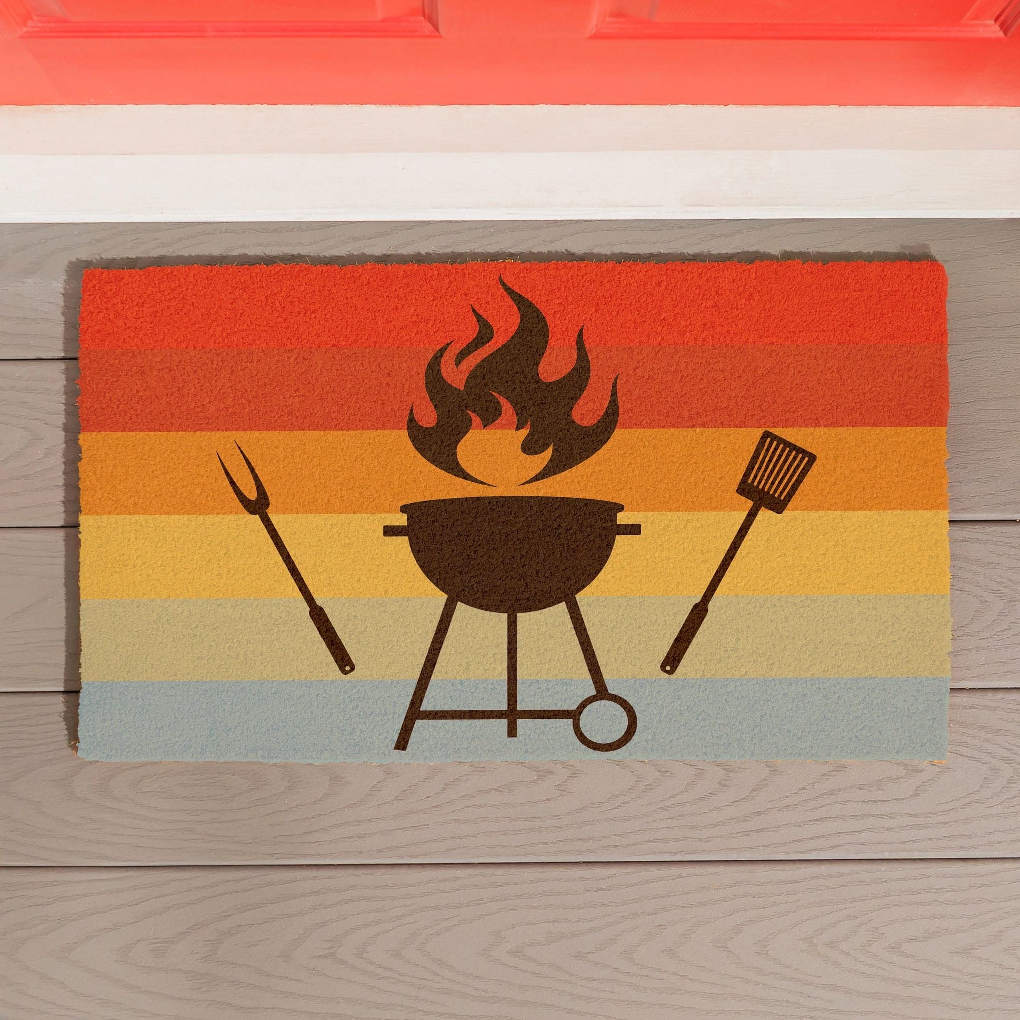 Gradient Grill Coir Door Mat 30 X 18 30 X 18