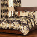 Graffiti 6 Piece Duvet Cover Set With Insert Brown Cream
